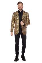 Pailletten Blazer Heren Zwart/Goud/Zilver, Ophalen of Verzenden, Nieuw