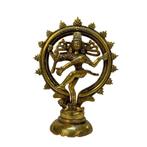 Beeld Shiva Nataraj Klein Enkele Ring - Messing, Nieuw