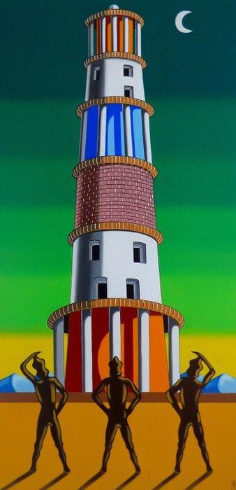 Vincenzo Amicone (1969) - Il principio o la vetta, Antiek en Kunst, Kunst | Schilderijen | Klassiek