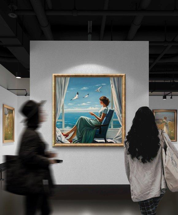 Le Yack - Entre ciel et mer - Handmade! - unique work, Antiek en Kunst, Kunst | Schilderijen | Modern