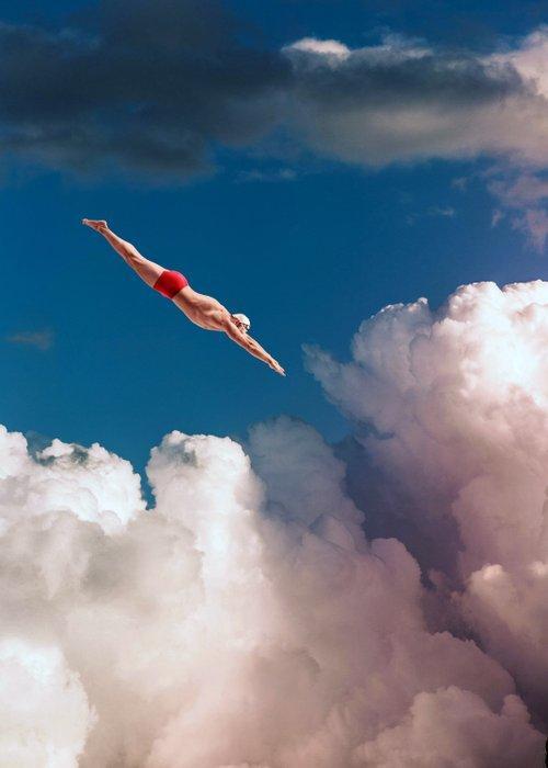 Bess Irissa - The Swimmer #4 - XL, Antiek en Kunst, Kunst | Designobjecten