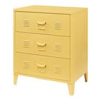 Ladekast Hämeenlinna commode met lades 72x60x40 cm geel [en., Verzenden, Nieuw