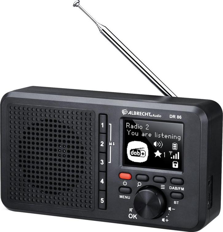 Albrecht DR 86 - Radio - DAB+ - FM - Seniorenradio -, Audio, Tv en Foto, Mp3-spelers | Overige merken, Verzenden