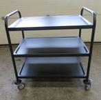 Serveerwagen, zwart, B85 x D54 x H93cm