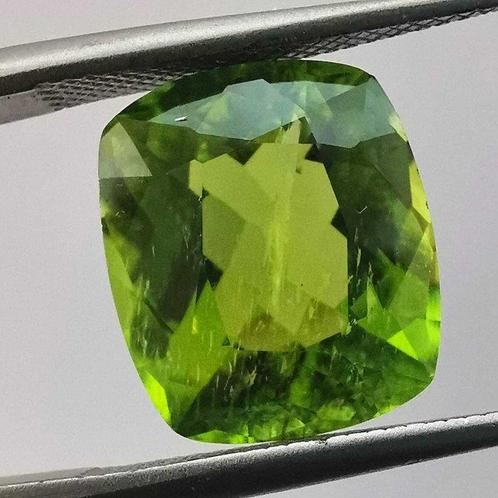 Zonder Minimumprijs Olivijn - 6.80 ct - Antwerp Laboratory, Sieraden, Tassen en Uiterlijk, Edelstenen