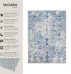 2dekans | tectake® Vintage design tapijt - laagpolig, Ophalen of Verzenden, Zo goed als nieuw, Blauw