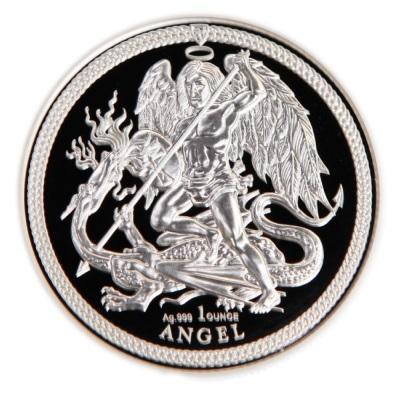 Isle of Man - Angels - 1 oz 2018, Postzegels en Munten, Munten | Europa | Niet-Euromunten, Losse munt, Zilver, Verzenden
