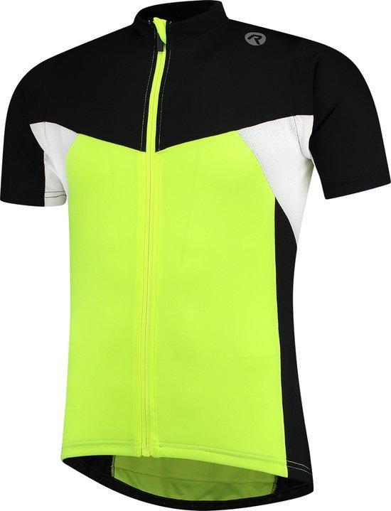 Rogelli Maat 3XL Wielershirt KM Recco2.0 Fluor/Zw/Wit, Sport en Fitness, Wielrennen, Verzenden