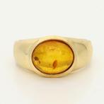 Ring - 18 karaat Geel goud Barnsteen, Nieuw