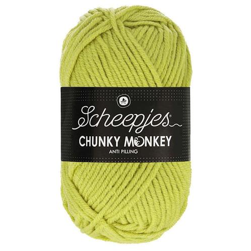 Scheepjes Chunky Monkey - 1822 chartreuse - Acryl Garen, Hobby en Vrije tijd, Breien en Haken, Ophalen of Verzenden