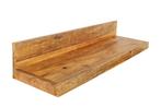 Wandplank MAKASSAR 80cm naturel mango hout - 44741, Huis en Inrichting, Woonaccessoires | Wandplanken en Boekenplanken, Ophalen of Verzenden