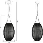 LED Hanglamp - Hangverlichting - Trion Sorana - E27 Fitting, Ophalen of Verzenden, Nieuw, Metaal