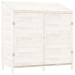 Witte Houten Tuinschuur - - Retourdeal - Gereedschap Opslag, Tuin en Terras, Tuinhuizen, Minder dan 250 cm, Schuur, Nieuw, Ophalen of Verzenden