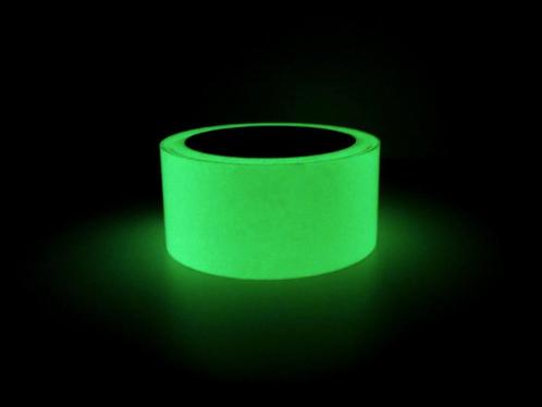 Glow in the dark tape - 3 meter - 50mm , Doe-het-zelf en Verbouw, Overige Doe-het-zelf en Verbouw, Nieuw, Ophalen of Verzenden