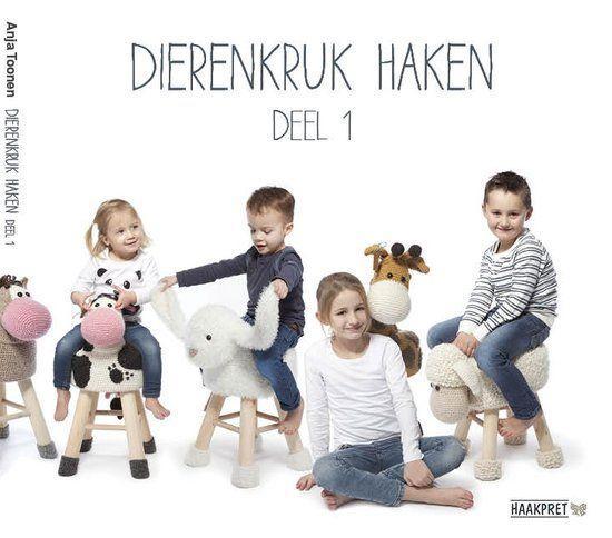 Dierenkruk haken deel 1 - Anja Toonen, Haakboek, Boeken, Hobby en Vrije tijd, Ophalen of Verzenden