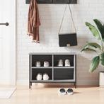 vidaXL Schoenenkast 69x35x50 cm bewerkt hout grijs sonoma, Verzenden, Nieuw