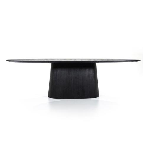 *WOONWINKEL* Eleonora Aron Eettafel Ovaal Zwart 300 Cm, Huis en Inrichting, Tafels | Eettafels, Nieuw, Verzenden