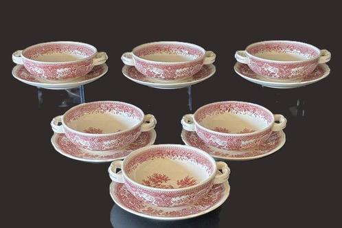 Villeroy & Boch - Soepkom (6) - Burgenland - rot -, Antiek en Kunst, Antiek | Meubels | Tafels