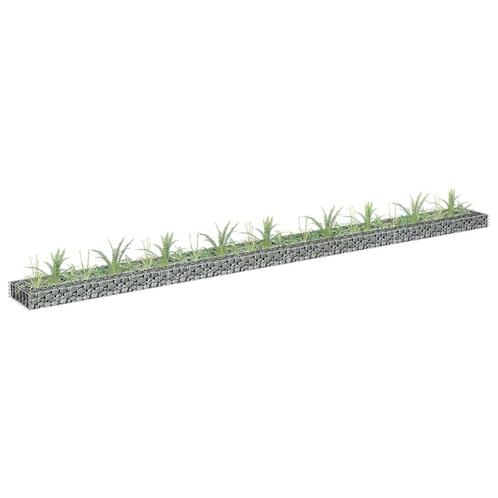 vidaXL Gabion plantenbak verhoogd 360x30x10 cm, Tuin en Terras, Bloembakken en Plantenbakken, 100 cm of meer, Nieuw, Metaal, Minder dan 30 cm