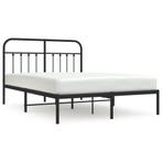Metalen Bedframe 135x190 : Extra Opbergruimte! Tweedekansje, Nieuw, Twijfelaar, Metaal, Klassiek
