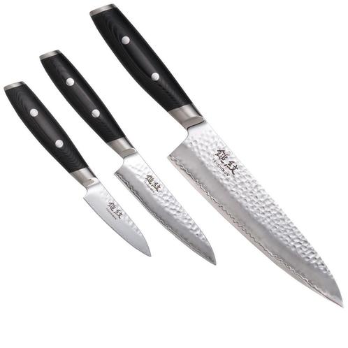 Yaxell Tsuchimon Messenset - 3-delig - Koksmes 20 cm, Uni..., Huis en Inrichting, Keuken | Bestek, Nieuw, Ophalen of Verzenden
