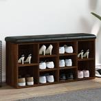 vidaXL Schoenenbank 102x32x50 cm bewerkt hout bruin, Verzenden, Nieuw