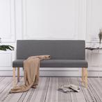 vidaXL Bankje 139,5 cm polyester lichtgrijs, Huis en Inrichting, Banken | Voetenbanken en Poefen, Verzenden, Nieuw
