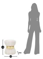 KRUK BLOEM CREM CM Ø 40X44, Huis en Inrichting, Banken | Voetenbanken en Poefen, Ophalen of Verzenden, Nieuw