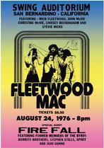 Posters - Poster Fleetwood Mac - Swing Auditorium, Verzamelen, Muziek, Artiesten en Beroemdheden, Verzenden, Zo goed als nieuw