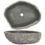 Ovale Riviersteen Wastafel (): Tweedekansje! Prachtdeal!, Huis en Inrichting, Minder dan 50 cm, Nieuw, Ophalen of Verzenden, Minder dan 100 cm