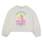 Sweater van fleecekatoen beige  Billieblush Maat 122 122, Ophalen of Verzenden, Nieuw, Trui of Vest
