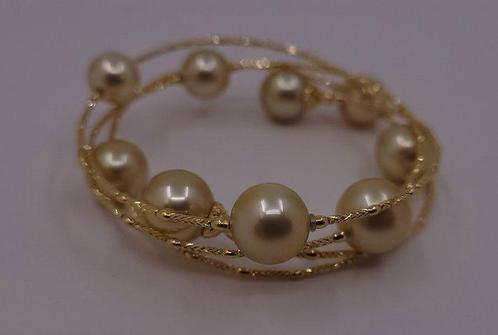Armband - 18 karaat Geel goud - Gouden Zuidzeeparels, Sieraden, Tassen en Uiterlijk, Armbanden