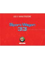 1991 ALFA ROMEO 33 | SPORTWAGON INSTRUCTIEBOEKJE ITALIAANS, Auto diversen, Handleidingen en Instructieboekjes