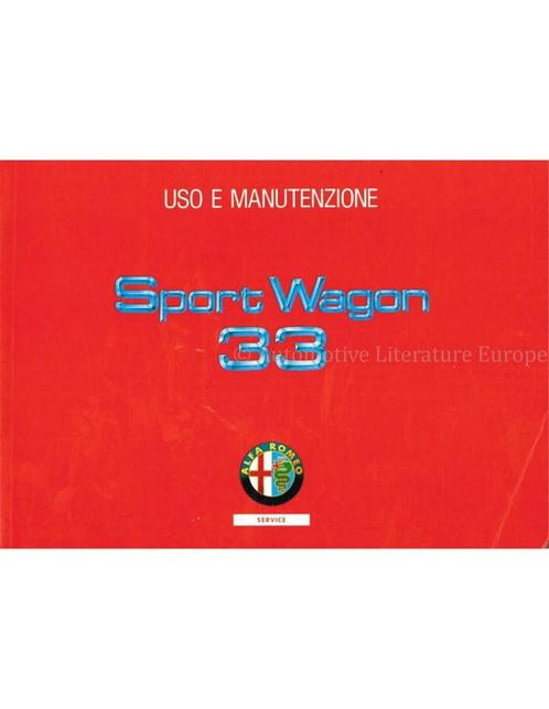 1991 ALFA ROMEO 33 | SPORTWAGON INSTRUCTIEBOEKJE ITALIAANS, Auto diversen, Handleidingen en Instructieboekjes