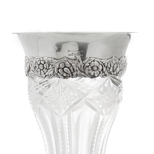Tiffany & Co. - Vaas - Glas, Zilver, Antiek en Kunst, Antiek | Goud en Zilver