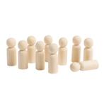 Eduplay - DIY houten poppetjes pegdolls  - medium - 10 stuks, Nieuw