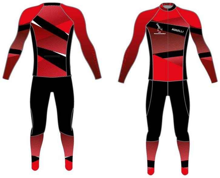 Thermo schaatspak Exclusief Rood/zwart Hajo second man, Sport en Fitness, Schaatsen, Nieuw, Verzenden