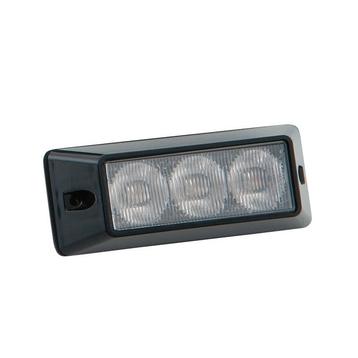 Stroboscooplicht LED 12-24V wit clear lens (blister)