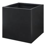 Plantenbak Vaargel buiten bloembak 60x60x60 cm zwart casa.pr, Tuin en Terras, Bloembakken en Plantenbakken, Verzenden, Nieuw