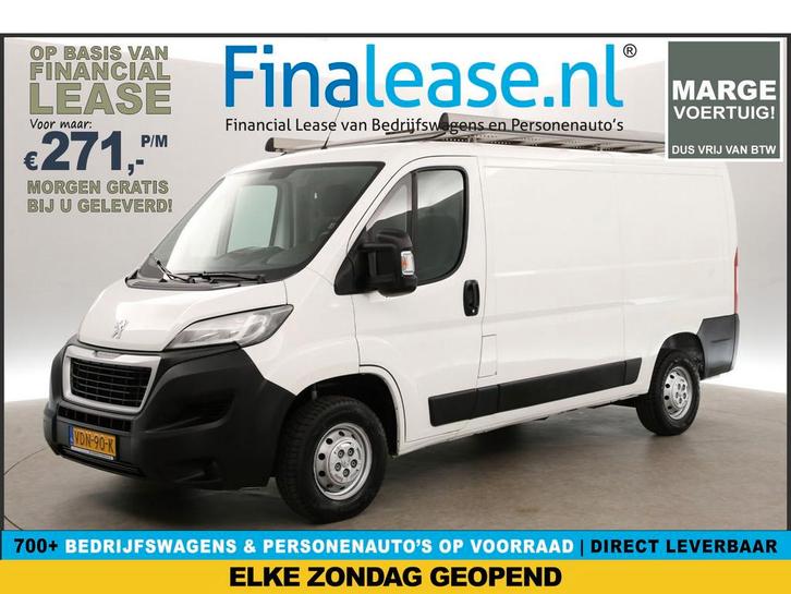 Peugeot Boxer 330 2.2 BlueHDi 120 L2H1 MARGE Airco Trekhaak, Auto's, Bestelauto's, Lease, Handgeschakeld, Diesel, Achteruitrijcamera