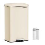 Prullenbak Pale Gold RVS Softclose | Retourdeal 35% Korting, Met pedaal, Nieuw, 40 liter of meer, Ophalen of Verzenden