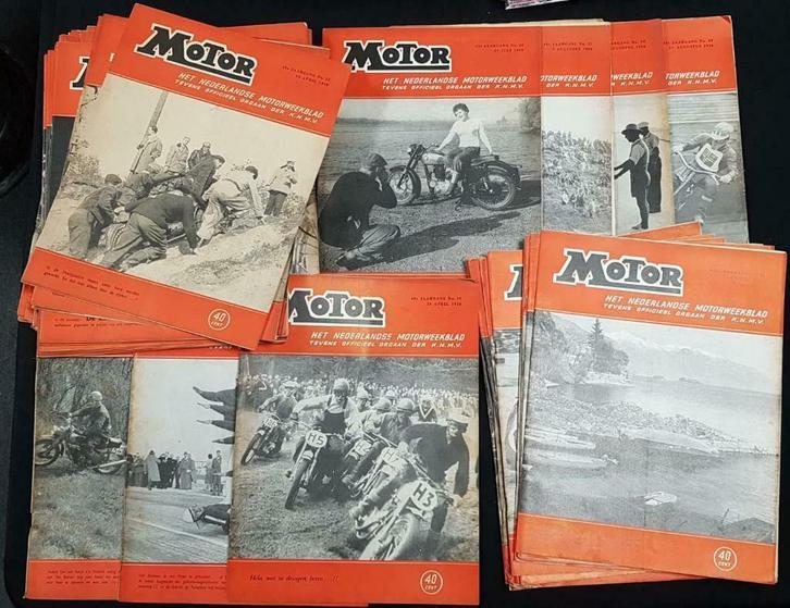 Het Nederlands Motorweekblad 'MOTOR' jaargang 1956, Boeken, Motoren, Algemeen, Gelezen, Verzenden