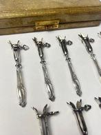 Bestekset (10) - Poultry Holders Nègre - .950 zilver -