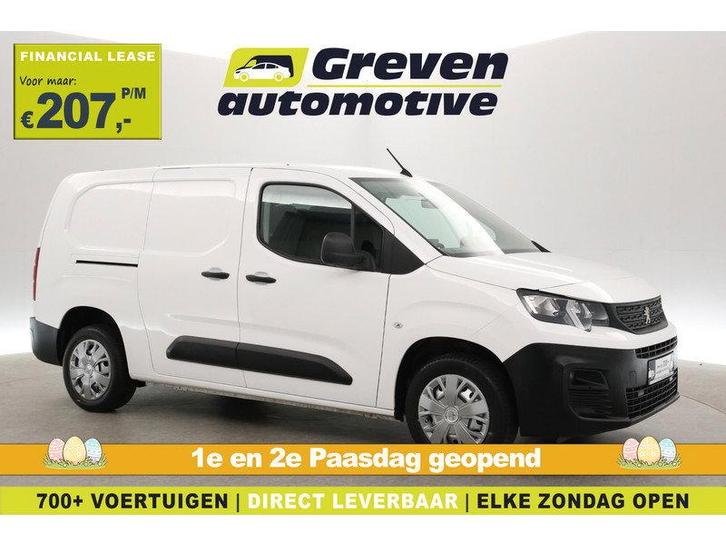 Peugeot Partner 1.5 BlueHDI L2 | 102PK | 3 Zits | Airco |, Auto's, Bestelauto's, Handgeschakeld, Diesel, Wit, Peugeot