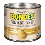 Bondex Vintage - Goud - 0,25 liter - krijtverf (Bondex Wax), Doe-het-zelf en Verbouw, Verf, Beits en Lak, Overige kleuren, Nieuw