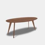 Tafel Ovaal Eikenhout - Hout Onderstel - Cinnamon, Nieuw