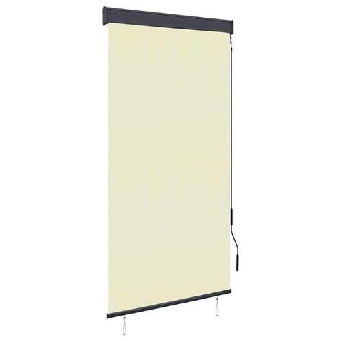 Rolgordijn Buiten Creme 80x250 - Retourdeal! 35% Korting, Tuin en Terras, Zonneschermen, Minder dan 250 cm, Nieuw, Screen, 150 tot 300 cm