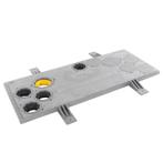Meterkastvloerplaat-4 x 50, 1 x 63 mm - 75 x 31 x 3 cm, Doe-het-zelf en Verbouw, Verzenden, Nieuw