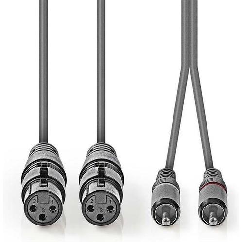 Nedis Gebalanceerde Audiokabel - 2x XLR 3-Pins Female - 2x, Hobby en Vrije tijd, Overige Hobby en Vrije tijd, Zo goed als nieuw