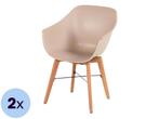 2dekans | Hartman Set van 2 IRIS Stoelen - Houten Onderstel, Huis en Inrichting, Stoelen, Ophalen of Verzenden, Zo goed als nieuw